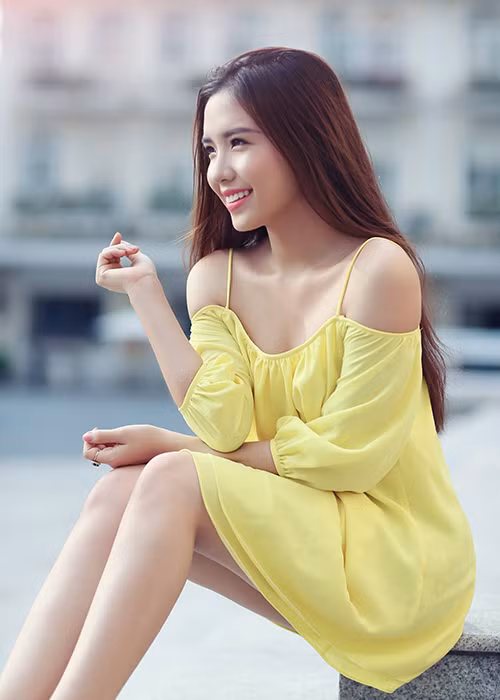 Với ngoại hình xinh đẹp và tự tin trong giao tiếp, Khánh Phương từng lọt vào top 70 Hoa hậu Hoàn vũ Việt Nam 2015. (Ảnh: Hoa hậu Biển Việt Nam)