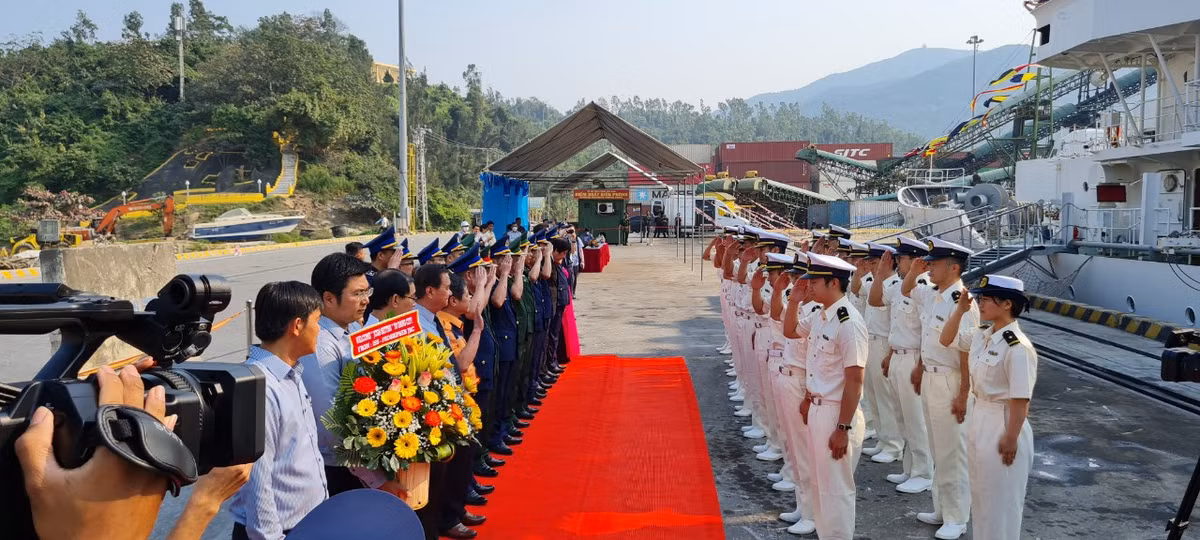 Lễ đón tàu SETTSU tại Cảng Tiên Sa, TP. Đà Nẵng sáng 13/2.