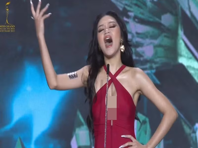 Võ Thị Thương là gương mặt khá quen thuộc với khán giả. Cô từng lọt top 45 Hoa khôi Sinh viên Việt Nam 2020, top 20 Miss World Vietnam 2022. Ảnh: Dân Trí