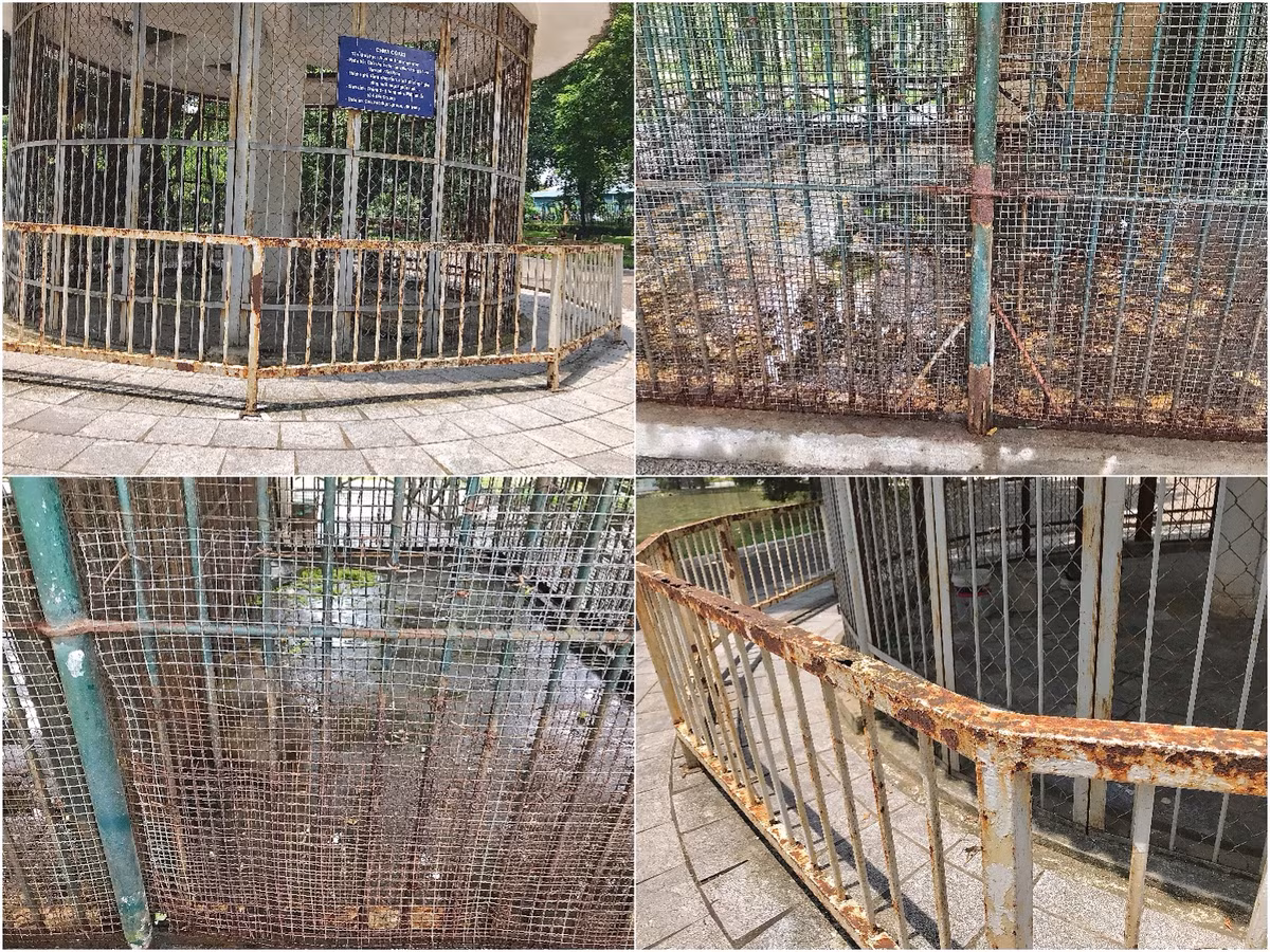 Cơ sở vật chất xuống cấp đã lâu tại công viên Bách Thảo. 