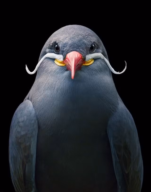 2. Inca Tern: Đây là Salvador Dali của thế giới loài chim. Khi nói đến độ dài của bộ ria mép của nhạn Inca Peru, càng dài thì càng khỏe mạnh. Bộ ria mép dài hơn cho thấy hệ thống miễn dịch mạnh hơn và do đó, một đề xuất hấp dẫn hơn để tán tỉnh.