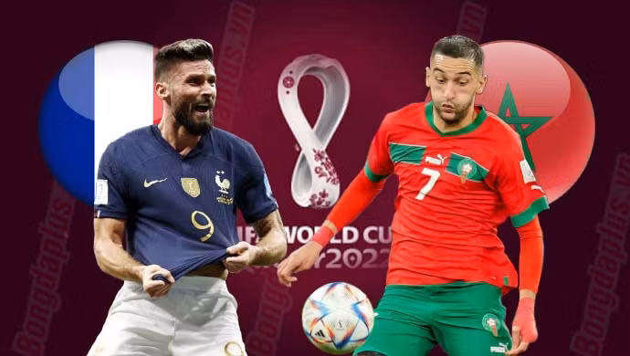 Vào lúc 02h ngày 15/12, hai đại diện châu Âu và châu Phi là Pháp vs Maroc sẽ đối đầu với nhau ở trận đấu thứ 2 vòng bán kết FIFA World Cup 2022.