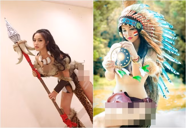 Anna đọ vẻ gợi cảm với hot girl thổ dân Hứa Phạm Linda 16 tuổi ở Việt Nam.