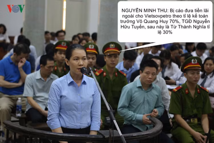 Tại tòa cựu Phó TGĐ Oceanbank cũng khai chi lãi ngoài cho khách hàng, nhưng Vietsovpetro bác cáo buộc.