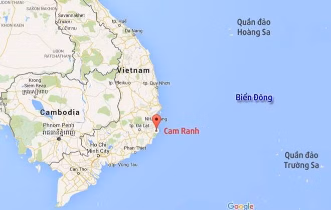 TP Cam Ranh. Ảnh: Google Maps.