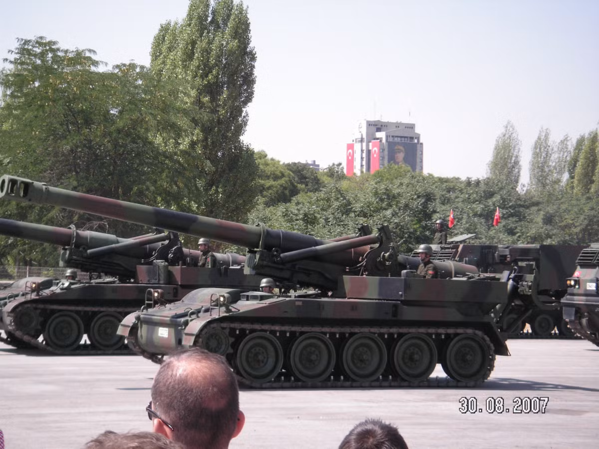M110 là một trong nhiều mẫu pháo tự hành do Mỹ chế tạo có trong biên chế Quân đội Thổ Nhĩ Kỳ và hiện có khoảng hơn 200 đơn vị phục vụ trong các đơn vị pháo binh của Ankara. Nguồn ảnh: Army Recognition.