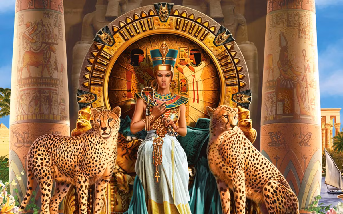Nữ hoàng Cleopatra cai trị Ai Cập cổ đại từ 51-30 TCN. Bà là vị pharaoh cuối cùng của Ai Cập và nổi tiếng cùng những mối quan hệ chính trị phức tạp với đế chế La Mã khi có quan hệ tình ái với tướng quân La Mã Antonius và hoàng đế Caesar.