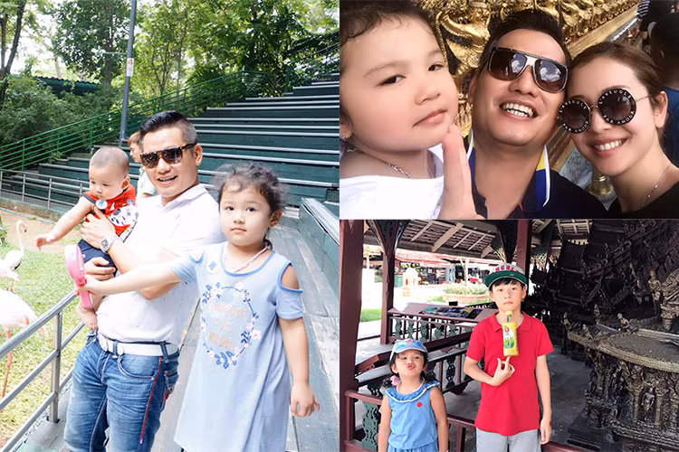 Vợ chồng Jennifer Phạm dẫn các con đi du lịch Thái Lan nhân dịp bé Bảo Nam về Việt Nam.