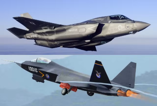 Về cơ bản, có thể thấy tiêm kích J-31 có rất nhiều nét tương đồng với F-35 của Mỹ. Điểm khác biệt lớn nhất đó là J-31 sử dụng tới hai động cơ còn F-35 chỉ sử dụng một động cơ. Các thông số kỹ thuật của J-31 vẫn chưa được công bố rõ ràng nhưng có vẻ như, J-31 có kích thước và sải cánh khác tương đương với F-35. Nguồn ảnh: BI.