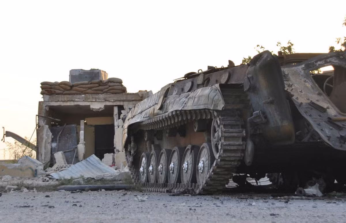 Theo số liệu của phiến quân, Quân đội Syria cũng để mất 9 xe chiến đấu bộ binh BMP. Nguồn ảnh: Military In the ME