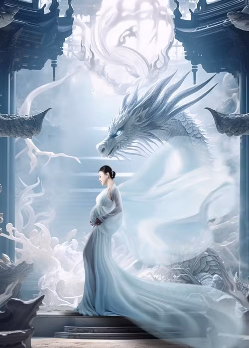 Nữ diễn viên diện váy yếm thướt tha.