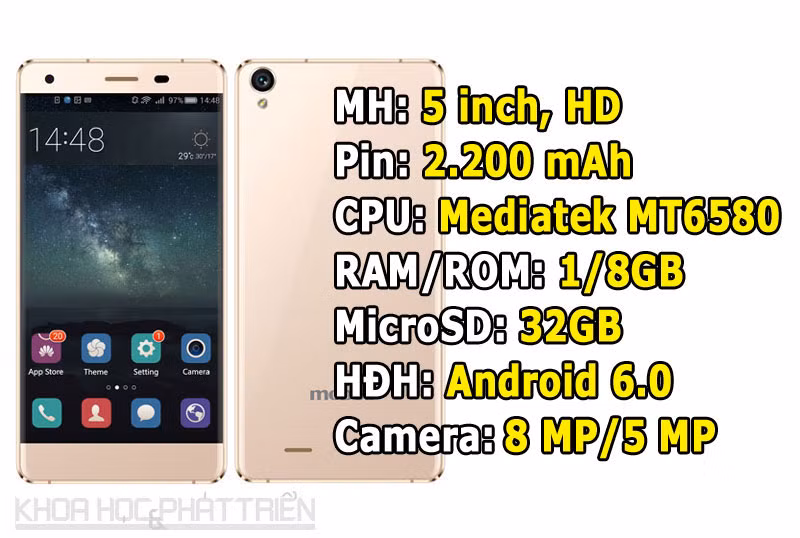 Mobell Nova F7 (2,09 triệu đồng).