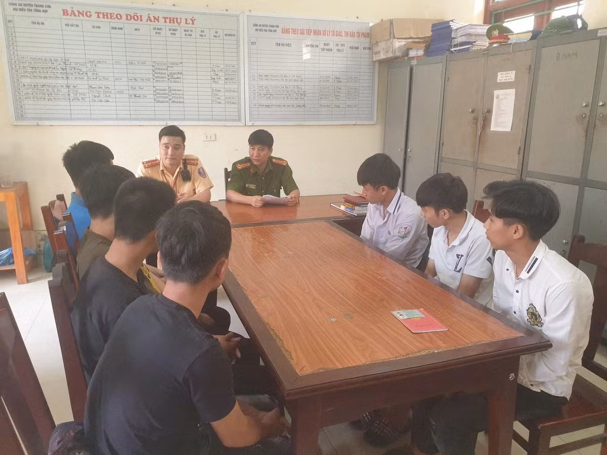 Sau khi nhận được thông tin phản ánh, Công an huyện Thanh Sơn đã xác minh để làm rõ các đối tượng có hành vi vi phạm.