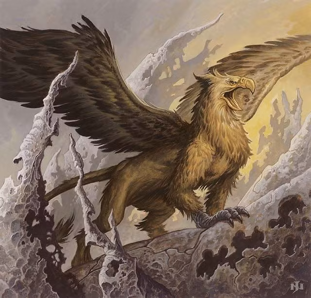 Đế chế Ba Tư xem quái thú Griffin là người bảo vệ khỏi cái ác, phù thủy.