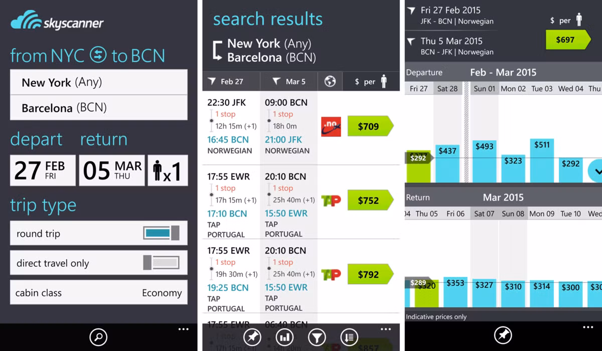 Với Skyscanner, du khách dễ dàng tìm vé máy bay giá rẻ bằng cách so sánh giá vé của hàng triệu chuyến bay từ nhiều hãng khác nhau.
