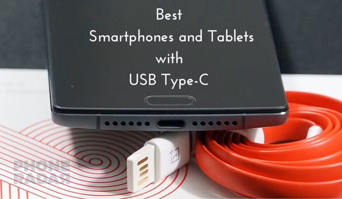 2017 tiếp tục là năm USB-C dần thay thế micro-USB 2.0 trên các thiết bị di động. Ngoài sạc và truyền dữ liệu, cổng USB-C còn có thể dùng để kết nối điện thoại, máy tính với các thiết bị phát có màn hình độ nét cao, tai nghe, ổ lưu trữ di động..Ảnh: PhoneRadar.