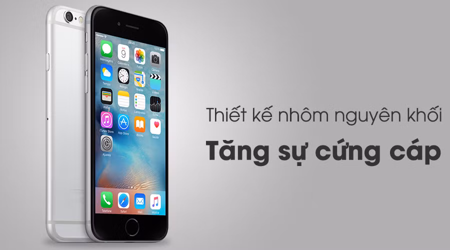 Không còn là dòng iPhone mới nhất nhưng iPhone 6 32GB vẫn là sự lựa chọn của không ít người dùng. Bên cạnh RAM 1GB, camera trước và sau có chất lượng lần lượt 1,2MP và 8MP, iPhone 6 32GB còn có thiết kế bền vững với vỏ hợp kim nhôm. Ảnh: Thegioididong.