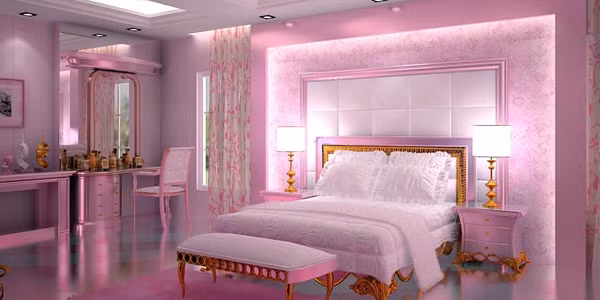 Màu hồng đặc trưng cho tình yêu, hạnh phúc và sự ngọt ngào. Ảnh: Homedesignlover.
