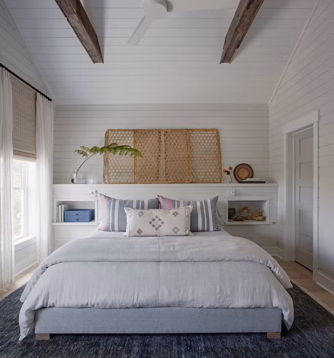Màu trắng giúp giấc ngủ sâu và dài hơn. Ảnh: Homedit.