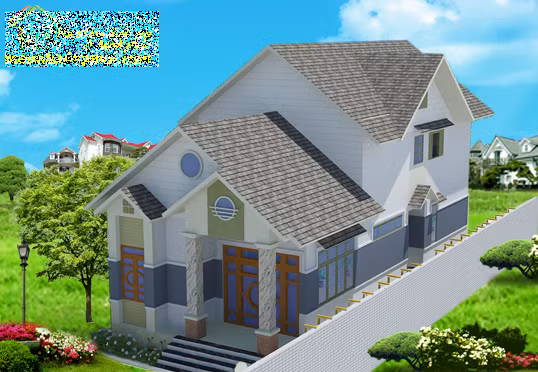 Nền mái thái đan xen với mái đua chạy xung quanh tạo nên bố cục sang trọng và hiện đại. Ảnh: Maunhadepmoi.