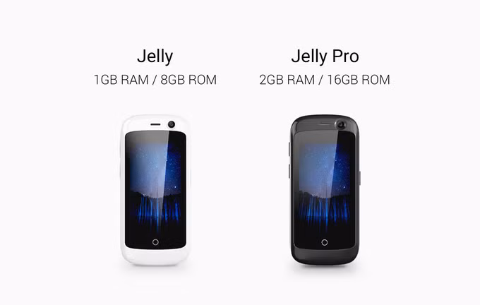 Cấu hình của Jelly được xếp vào phân khúc tầm trung, khi trang bị bộ vi xử lý lõi tứ đạt tốc độ 1,1 GHz, RAM 2 GB, bộ nhớ trong 16 GB, hỗ trợ khả năng chạy được 2 SIM cùng lúc (hỗ trợ cả 4G).