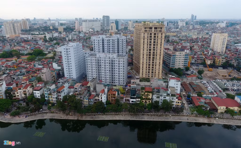 Theo chủ đầu tư, 90% căn hộ có tầm nhìn hướng ra hồ Đống Đa (hay còn gọi là hồ Hoàng Cầu).