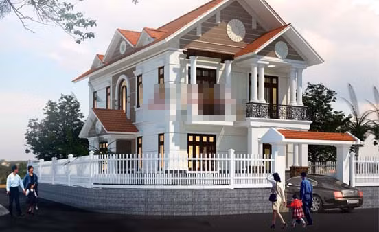 Không chỉ đẹp sang trọng, quý phái trong màu sắc và chất liệu, ngôi nhà còn thể hiện chất nghệ thuật trong từng chi tiết trang trí tỉ mỉ. Ảnh: Angcovat.