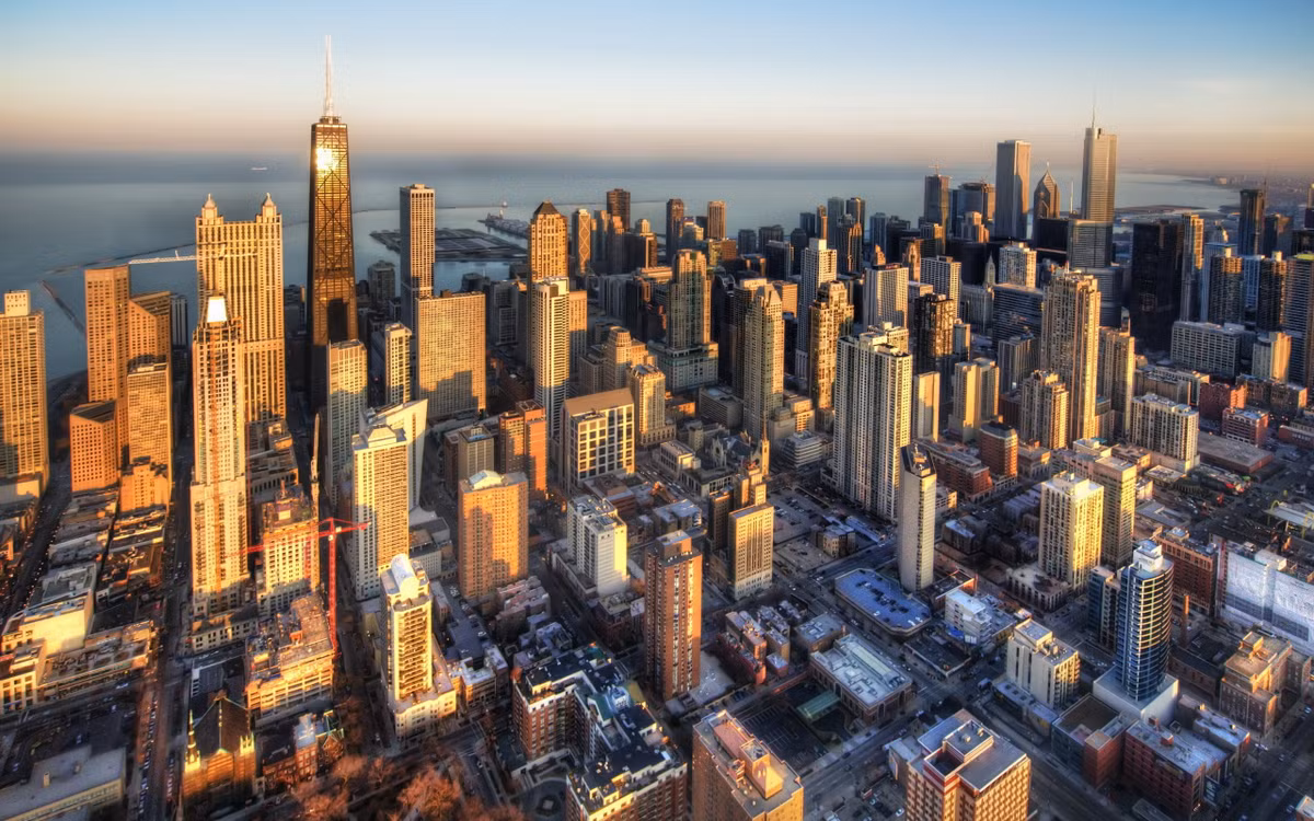 Tòa nhà cao tầng san sát góp phần làm nên vẻ đẹp đặc trưng của New York. Ảnh: Wallpaperscraft.