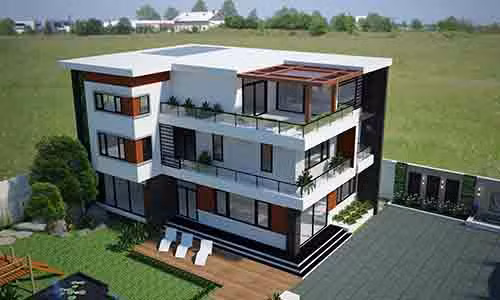 Không quá cầu kỳ trong các thiết kế ngoại thất, ngôi nhà vẫn đẹp tinh tế, trẻ trung và cá tính. Ảnh: Rongbay.
