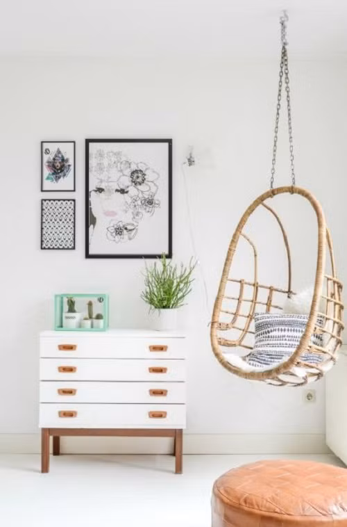 Chiếc ghế treo cho những lúc thảnh thơi.