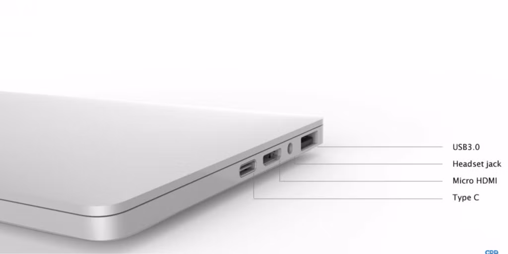 Tuy nhỏ nhưng thiết bị vẫn sở hữu những cổng kết nối phổ biến ngày nay như USB 3.0, cổng tai nghe, Micro HDMI và cổng USB-C.