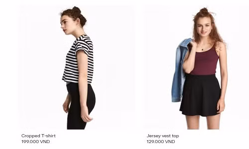 Sở dĩ có lý do để nhận định như vậy là bởi H&amp;M luôn được biết đến với khung giá vô cùng phải chăng. Những hình ảnh mới vừa được cập nhật trên trang bán hàng trực tuyến của H&amp;M càng khẳng định điều đó. Mức giá gần như thấp nhất là 129 ngàn đồng, dành cho những loại tank-top cơ bản