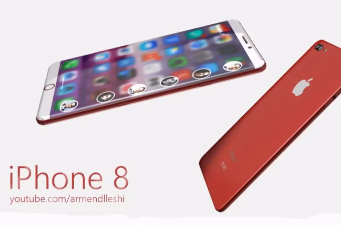 Trong bản concept này, iPhone 8 sở hữu màn hình cong 5 inch với độ phân giải Full HD. Trong khi đó iPhone 8 Plus có màn hình 5.8 inch, độ phân giải Quad HD.