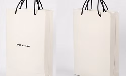 Nhìn tổng thể, chiếc túi không có gì đặc biệt ngoài dòng chữ “Balenciaga” màu đen quen thuộc, tiệp màu với phần quai xách. Ảnh: Sputnik.