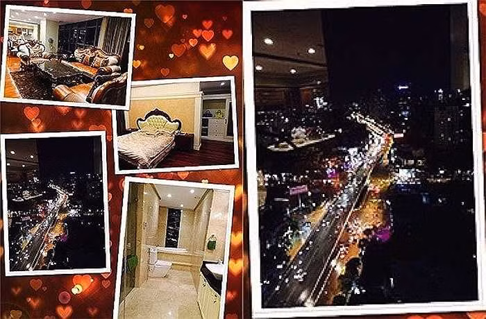 Một góc căn hộ của Hoàng Thùy Linh, nội thất được sử dụng những vật dụng đắt tiền.