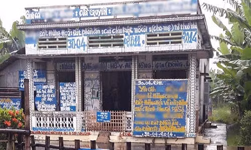 Lạ lùng nhà phủ kín chữ ở Cần Thơ La lung nha phu kin chu o Can Tho