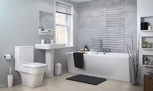 Thiếu quy hoạch là một trong những sai lầm nghiêm trọng khi thiết kế phòng tắm. Phòng tắm không chỉ đơn giản là sắp xếp khu vệ sinh, bồn rửa hay vòi nước. Ảnh: B&amp;Q.