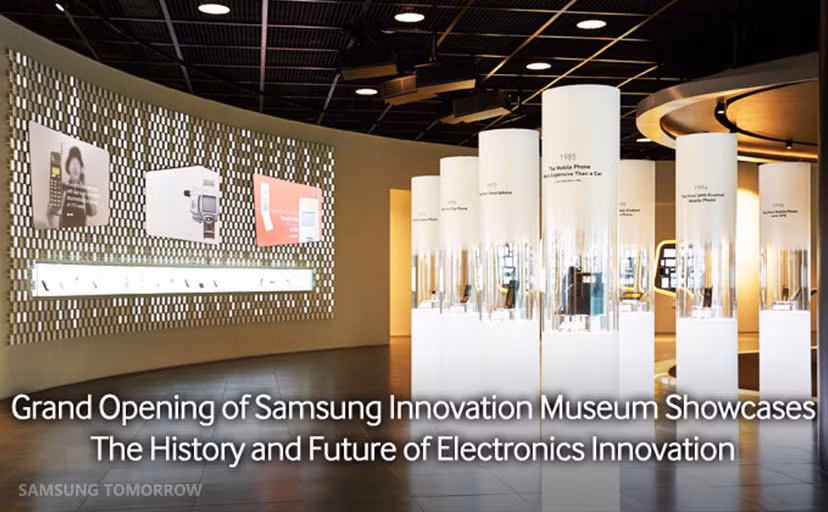 Bảo tàng lịch sử Samsung ngay trong trụ sở chính là nơi trưng bày mọi thành tựu và cột mốc phát triển của tập đoàn.