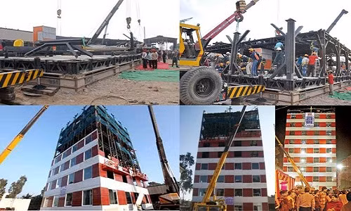 Những người thợ khẳng định, tòa nhà Instacon cực kỳ vững chắc, có thể tồn tại ít nhất 600 năm. Độ lệch của tòa nhà trong trường hợp gió mạnh và động đất đều đạt chuẩn. Ảnh: 21stcentech.