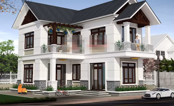 Mái thái đang trở thành xu hướng bởi nó mang nhiều tính năng ưu việt, vừa đảm bảo về công năng sử dụng vừa mang lại vẻ đẹp thẩm mỹ. Ảnh: Angcovat.