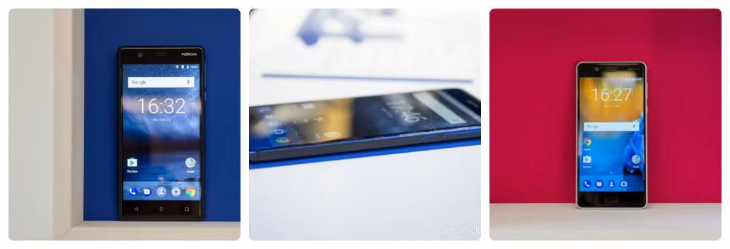 Trong khi Nokia 3 sở hữu màn hình 5 inch, Nokia 5 màn hình kích thước 5.2 inch thì Nokia 6 có màn hình 5.5 inch. Ảnh: Androidcentral.