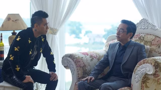 Nhân vật ông trùm Phan Quân do NSND Hoàng Dũng thủ vai. Ảnh: VTV