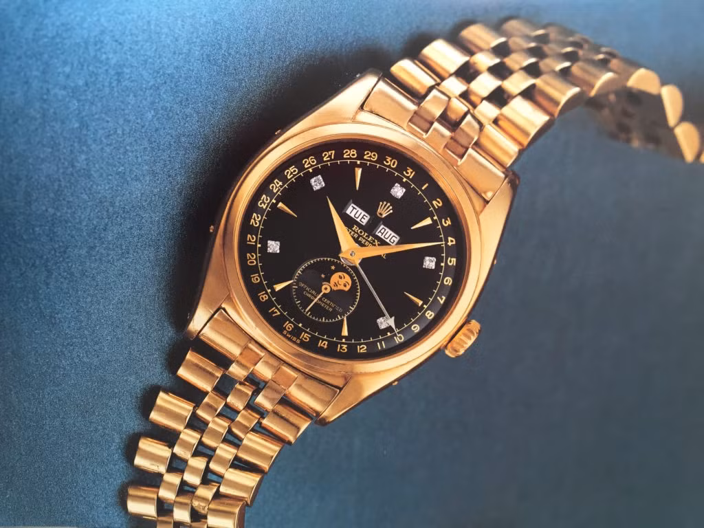 Đồng hồ Rolex được vị vua cuối cùng của triều Nguyễn mua tại Geneva năm 1954 khi tham dự hội nghị ngoại giao ở Đông Dương. Ảnh: Le Monde Edmond.
