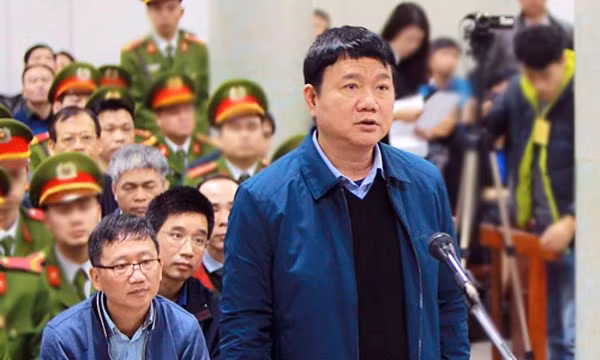 Ông Đinh La Thăng trong lần hầu tòa tháng 1.2018 (ảnh TTXVN).