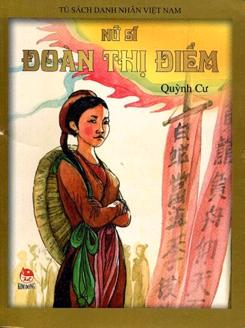 Bìa sách về bà Đoàn Thị Điểm. Ảnh: NXB Kim Đồng.