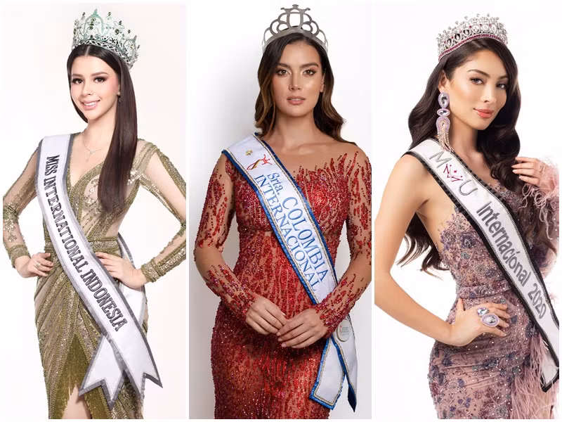Phương Anh còn phải dè chừng các thí sinh đến từ Mexico, CH Dominica, Indonesia, Ấn Độ, Colombia. Ảnh: Fanpage