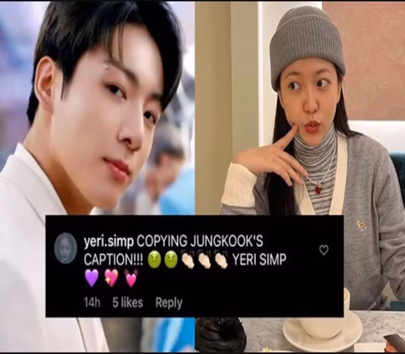 Jung Kook dính không ít tin đồn hẹn hò. Nam ca sĩ từng bị nghi hẹn hò Yeri của nhóm Red Velvet. Để mọi chuyện không bị đẩy đi quá xa, Yeri lên tiếng trong một chương trình: “Hiện tại em không hẹn hò với ai đâu”. Ảnh: VTC
