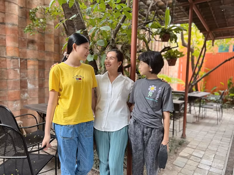 Hình ảnh mới nhất của hai con gái Bình Minh.