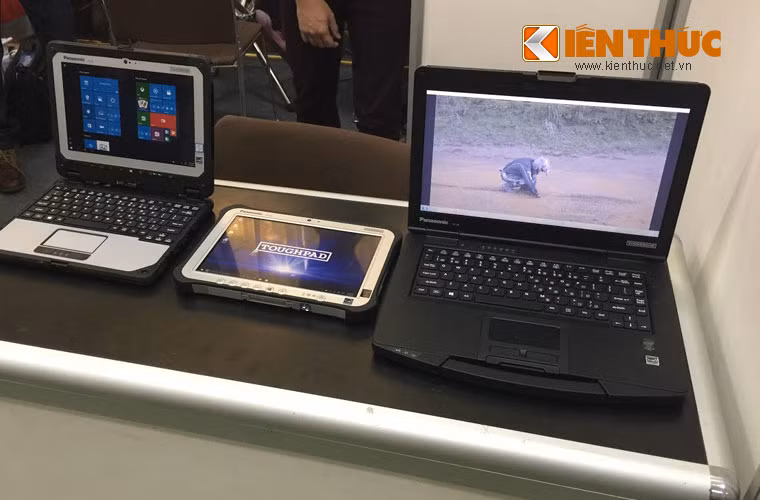 Các sản phẩm máy tính bảng, laptop “đặc chủng” dành cho quân đội, cảnh sát do Panasonic Business phát triển.