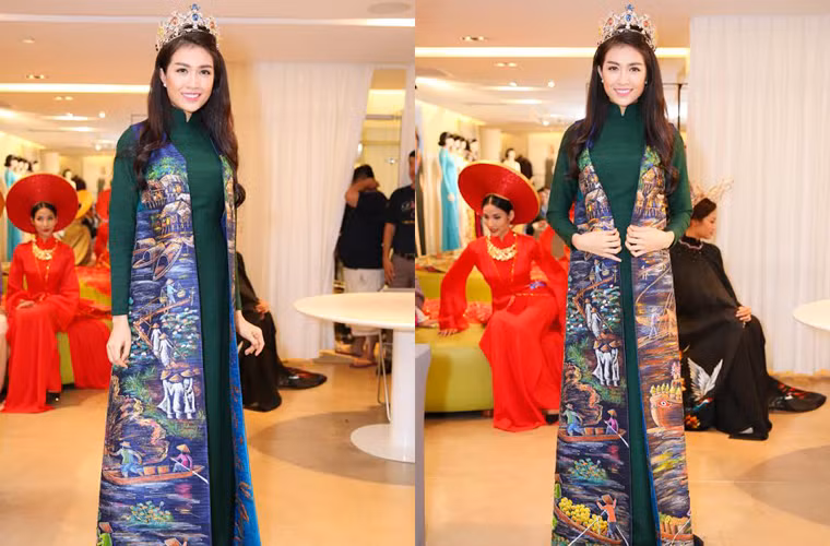Điểm nhấn thú vị nhất trong show diễn lần này chính là phần đấu giá 4 bộ trang phục áo dài được thực hiện kỳ công. Mỗi chiếc đều có thời gian thêu liên tục 4 -6 tháng, do 6 nghệ nhân đảm nhiệm. Giá trị của mỗi bộ áo dài lên đến hàng trăm triệu đồng. Toàn bộ số tiền thu được từ việc đấu giá trong show diễn sẽ là nguồn kinh phí đóng góp vào chuỗi dự án cộng đồng, các chương trình từ thiện.